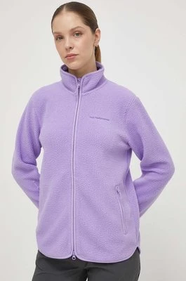 Peak Performance bluza sportowa kolor fioletowy gładka