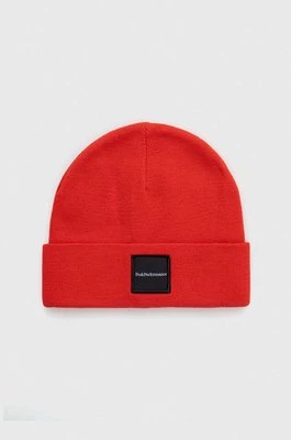 Peak Performance czapka wełniana Switch kolor czerwony wełniana