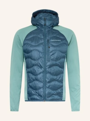 Peak Performance Hybrydowa Kurtka Puchowa Helium Hooded blau