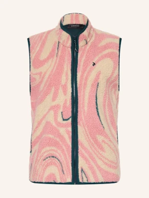 Peak Performance Kamizelka Z Pluszowego Materiału Graphic Pile weiss