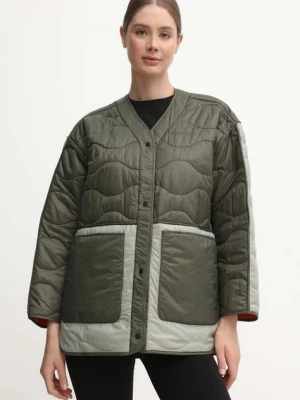 Peak Performance kurtka dwustronna Quilted damska kolor pomarańczowy przejściowa oversize