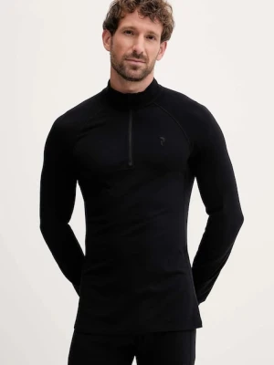 Peak Performance longsleeve funkcyjny z dodatkiem wełny Magic kolor czarny G80934