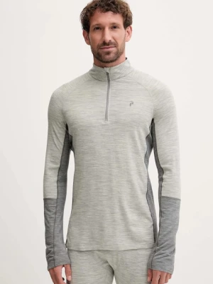 Peak Performance longsleeve funkcyjny z dodatkiem wełny Magic kolor szary G80934