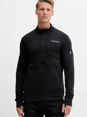 Peak Performance longsleeve sportowy kolor czarny gładki G80182