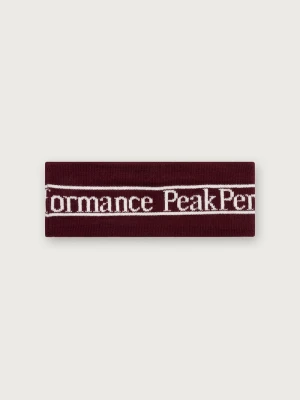 Peak Performance opaska na głowę bordowy