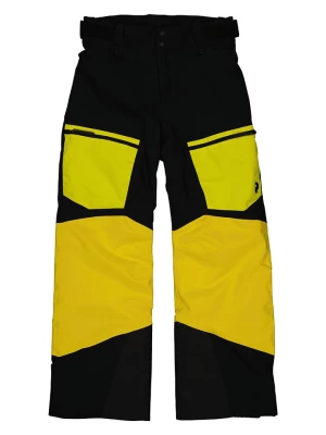 Peak Performance Spodnie narciarskie "Gravity" w kolorze żółto-czarnym rozmiar: 140