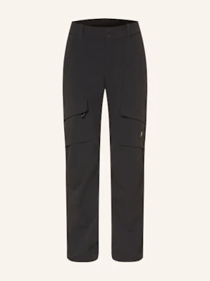 Peak Performance Spodnie Softshell Brushed schwarz