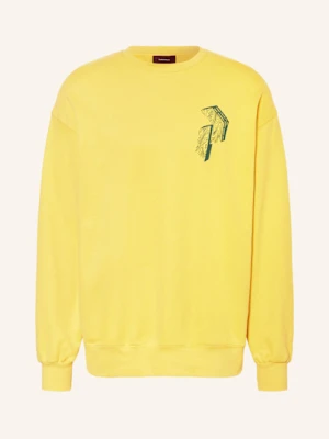 Peak Performance Sweter Terry Graphic Crew gelb
