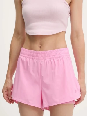 Peak Performance szorty outdoorowe Light damskie kolor różowy gładkie high waist G80233