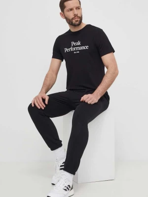 Peak Performance t-shirt bawełniany czarny