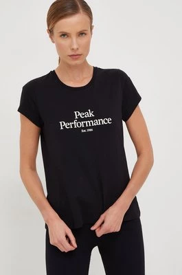 Peak Performance T-shirt bawełniany kolor biały