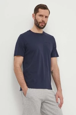 Peak Performance t-shirt bawełniany męski kolor granatowy gładki