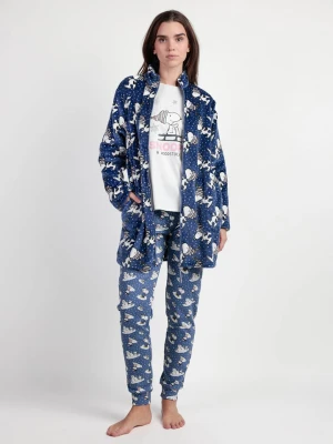 Peanuts Kurtka polarowa "Peanuts" w kolorze granatowym rozmiar: L