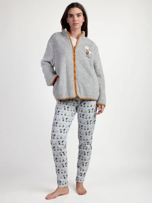 Peanuts Kurtka polarowa "Peanuts" w kolorze szarym rozmiar: S