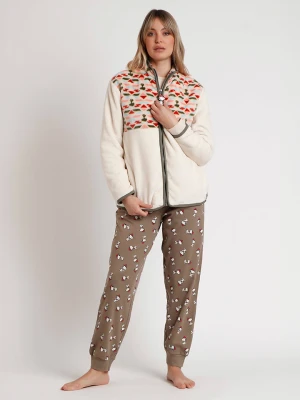 Peanuts Kurtka polarowa w kolorze kremowym rozmiar: S