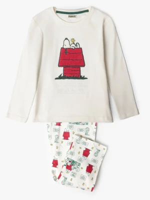 Peanuts Piżama "Peanuts" w kolorze białym rozmiar: 164