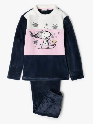Peanuts Piżama "Peanuts" w kolorze granatowo-jasnoróżowym rozmiar: 128