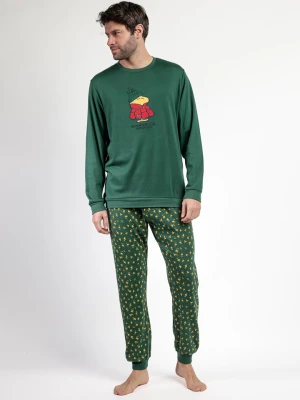 Peanuts Piżama "Peanuts" w kolorze zielonym rozmiar: S