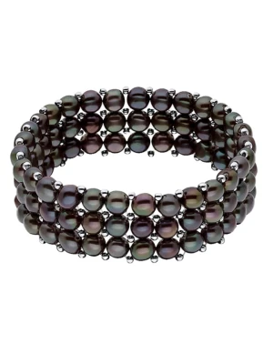 Pearl Addict Bransoletka perłowa w kolorze tahiti rozmiar: onesize