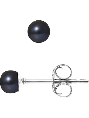 Pearl Addict Kolczyki-wkrętki z perłami w kolorze granatowym rozmiar: onesize