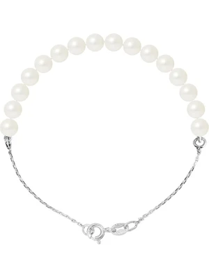 Pearl Addict Srebrna bransoletka "Love Chained" z perłą rozmiar: onesize