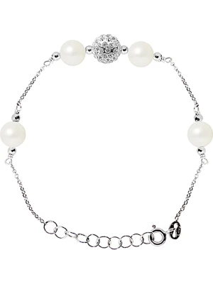 Zdjęcie produktu Pearl Addict Srebrna bransoletka z perłami i kryształami rozmiar: onesize