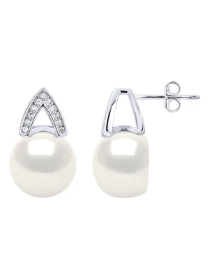 Pearl Addict Srebrne kolczyki-wkrętki z perłami rozmiar: onesize