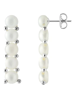 Pearl Addict Srebrne kolczyki-wkrętki z perłami rozmiar: onesize