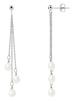 Pearl Addict Srebrne kolczyki-wkrętki z perłami rozmiar: onesize