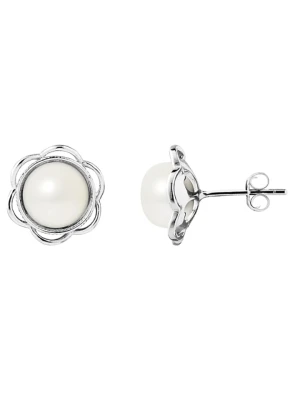 Pearl Addict Srebrne kolczyki-wkrętki z perłami rozmiar: onesize