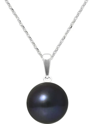 Pearl Addict Srebrny naszyjnik "Solo" z perłą w kolorze tahiti - dł. 42 cm rozmiar: onesize