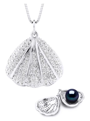 Pearl Addict Srebrny naszyjnik z perłą - dł. 42 cm rozmiar: onesize