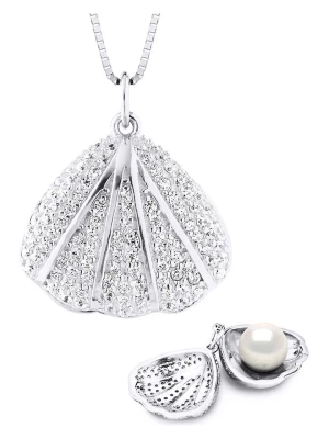 Pearl Addict Srebrny naszyjnik z perłą - dł. 42 cm rozmiar: onesize