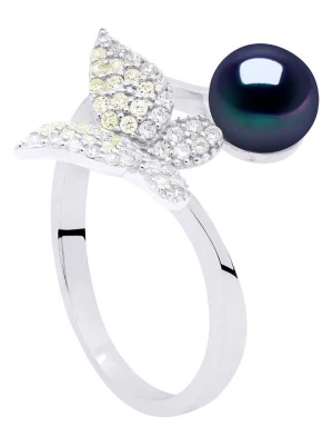 Pearl Addict Srebrny pierścionek z perłą rozmiar: onesize