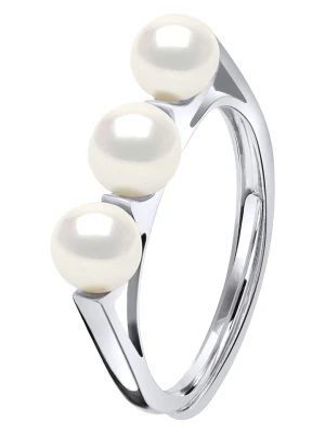 Pearl Addict Srebrny pierścionek z perłami rozmiar: onesize