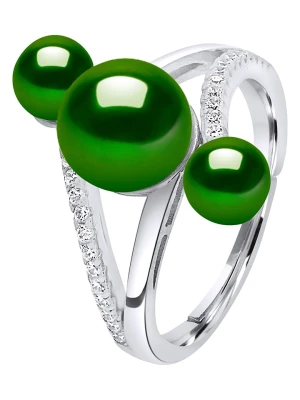 Pearl Addict Srebrny pierścionek z perłami rozmiar: onesize