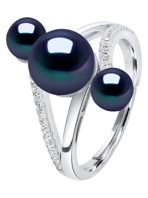 Pearl Addict Srebrny pierścionek z perłami rozmiar: onesize