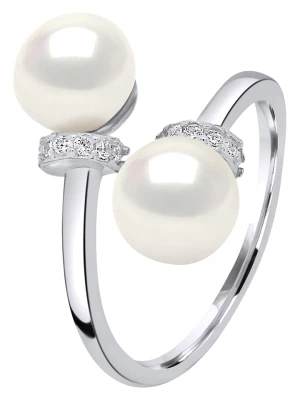 Pearl Addict Srebrny pierścionek z perłami rozmiar: onesize