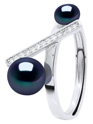 Pearl Addict Srebrny pierścionek z perłami rozmiar: onesize