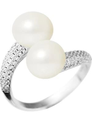 Pearl Addict Srebrny pierścionek z perłami rozmiar: onesize