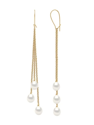 Pearl Addict Złote kolczyki z perłami rozmiar: onesize