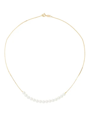 Pearl Addict Złoty naszyjnik z perłami - dł. 42 cm rozmiar: onesize