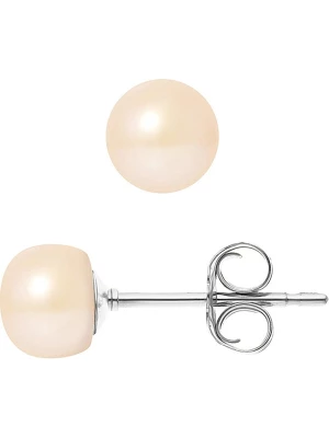 Pearline Kolczyki-wkrętki w kolorze jasnoróżowym z perłami rozmiar: onesize