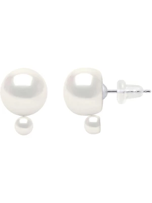 Pearline Kolczyki-wkrętki z perłami w kolorze białym rozmiar: onesize
