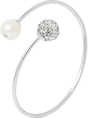 Pearline Srebrna bransoletka z perłą rozmiar: onesize