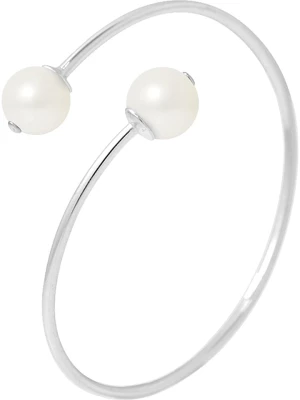 Pearline Srebrna bransoletka z perłami w kolorze białym rozmiar: onesize