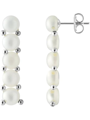 Pearline Srebrne kolczyki-wkrętki z perłami rozmiar: onesize