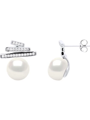 Pearline Srebrne kolczyki-wkrętki z perłami rozmiar: onesize