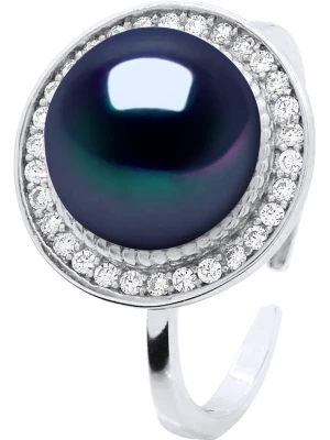 Pearline Srebrny pierścionek z perłą i cyrkoniami rozmiar: onesize