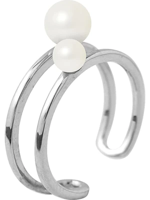 Pearline Srebrny pierścionek z perłami rozmiar: 62